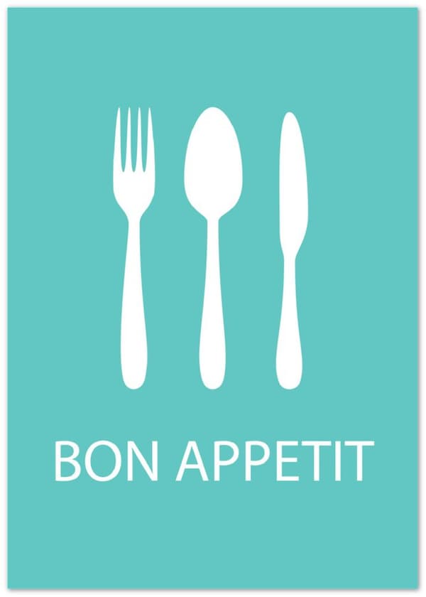 Bon Appetit Kitchen Poster - 21X29.7 cm / 8X12?