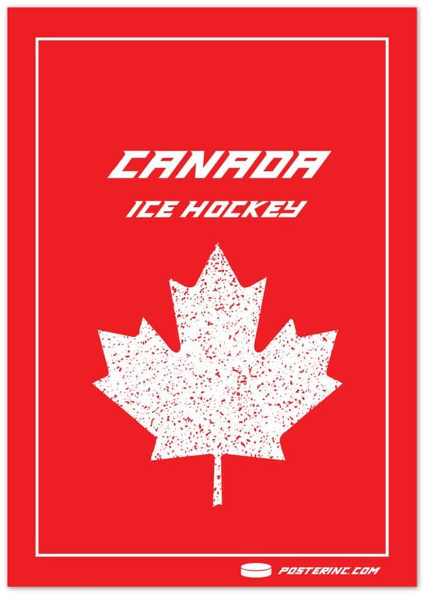 Canada Ice Hockey Poster - 21X29.7 cm / 8X12?