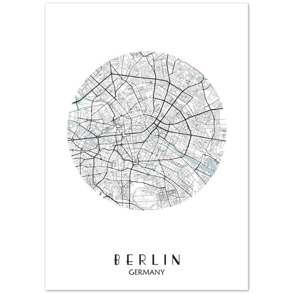 Berlin City Poster - A4 21X29.7 cm / 8X12?