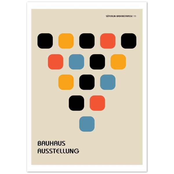 Bauhaus Ausstellung Poster - A4 21X29.7 cm / 8X12?