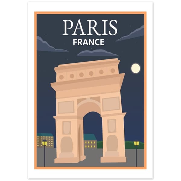 Paris Poster - A4 21X29.7 cm / 8X12?