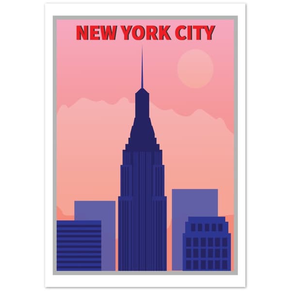 New York City Poster - A4 21X29.7 cm / 8X12?
