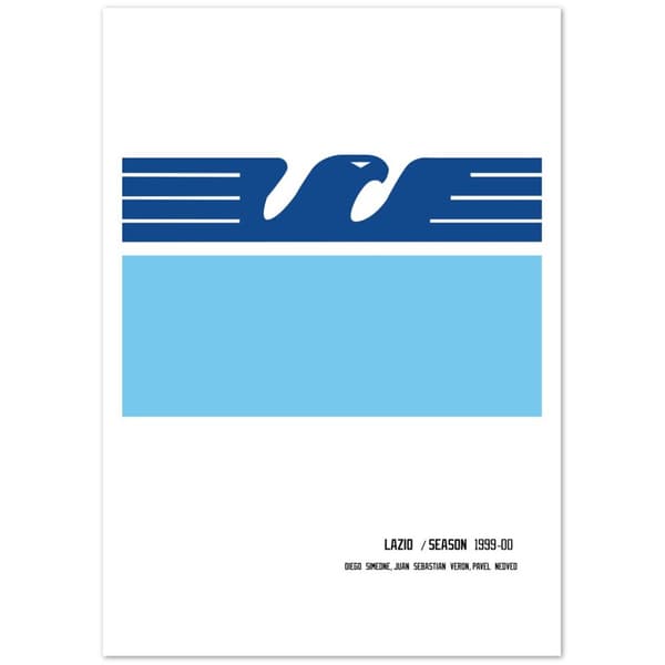 Lazio 1999/2000 Poster - A4 21X29.7 cm / 8X12?