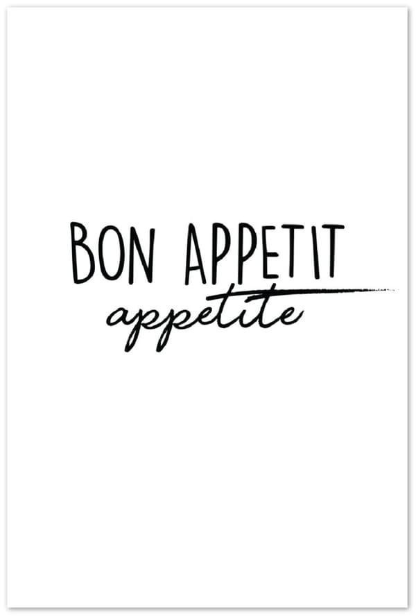 Bon Appetit - appetite Poster - 60X90 cm / 24X36?