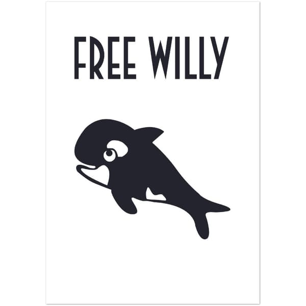 Free Willy Poster - A1 (59.4 X 84.1 cm)