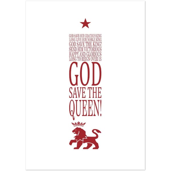 God Save the Queen Poster - A1 (59.4 X 84.1 cm)