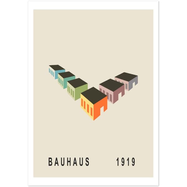 Bauhaus 1919 Poster - A1 (59.4 X 84.1 cm)