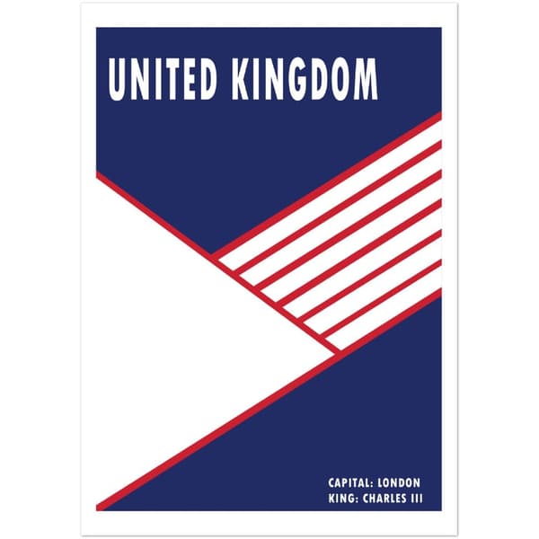 United Kingdom Poster - A1 (59.4 X 84.1 cm)