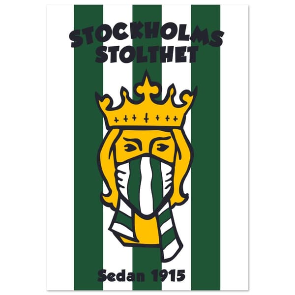 Stockholms Stolthet Hammarby Poster - A1 (59.4 X 84.1 cm)