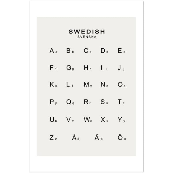 Swedish Svenska Poster - 60X90 cm / 24X36?
