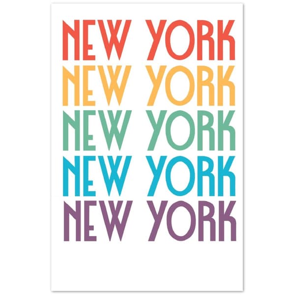 New York Poster - 60X90 cm / 24X36?