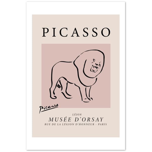 Picasso Lion Poster - 60X90 cm / 24X36?