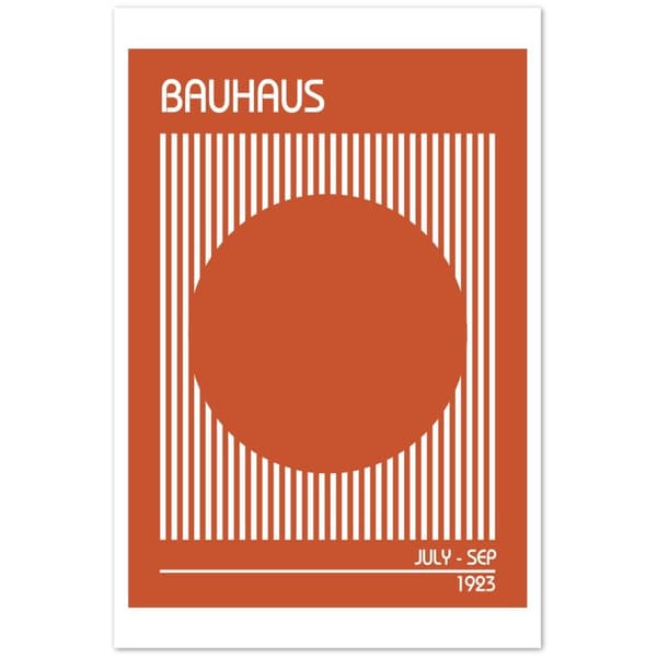 Bauhaus Orange Poster - 60X90 cm / 24X36?