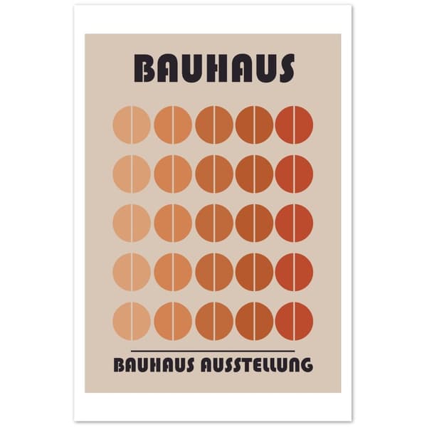 Bauhaus Ausstellung Orange Poster - 60X90 cm / 24X36?