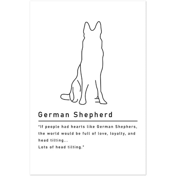 German Shepherd Poster - 60X90 cm / 24X36?