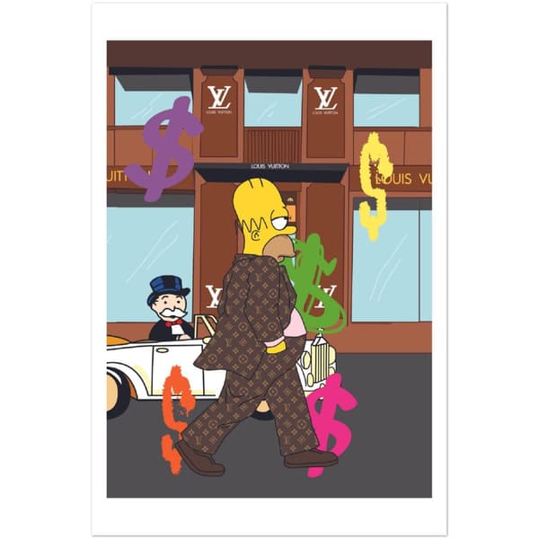 Rich Man Homer Poster - 60X90 cm / 24X36?