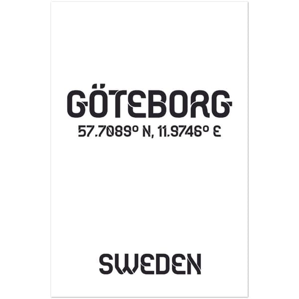 G�teborg Poster - 60X90 cm / 24X36?