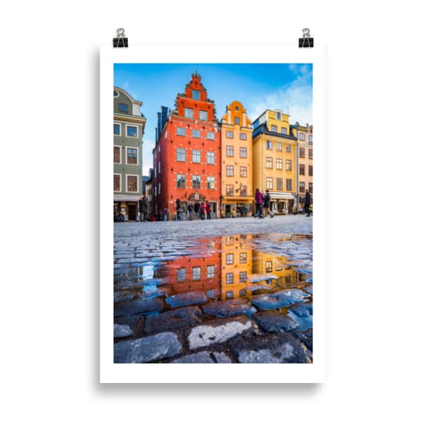 Stockholm Old City Poster - 61X91 cm