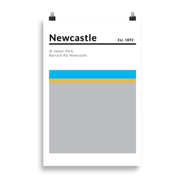 Newcastle Football Poster - 61X91 cm