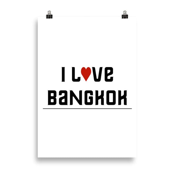 I love Bangkok Poster - 70X100 cm