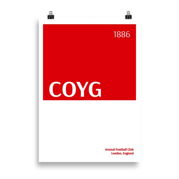 COYG Arsenal Poster - 70X100 cm