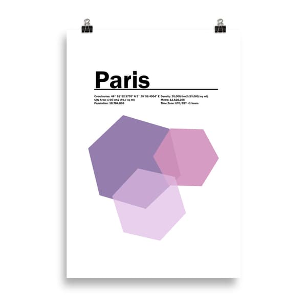 Paris Poster - 70X100 cm