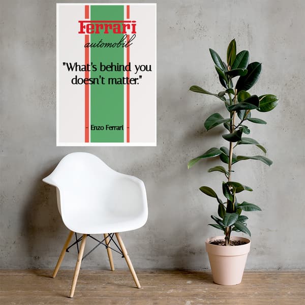 Enzo Ferrari Quote N�1 Poster - 70X100 cm