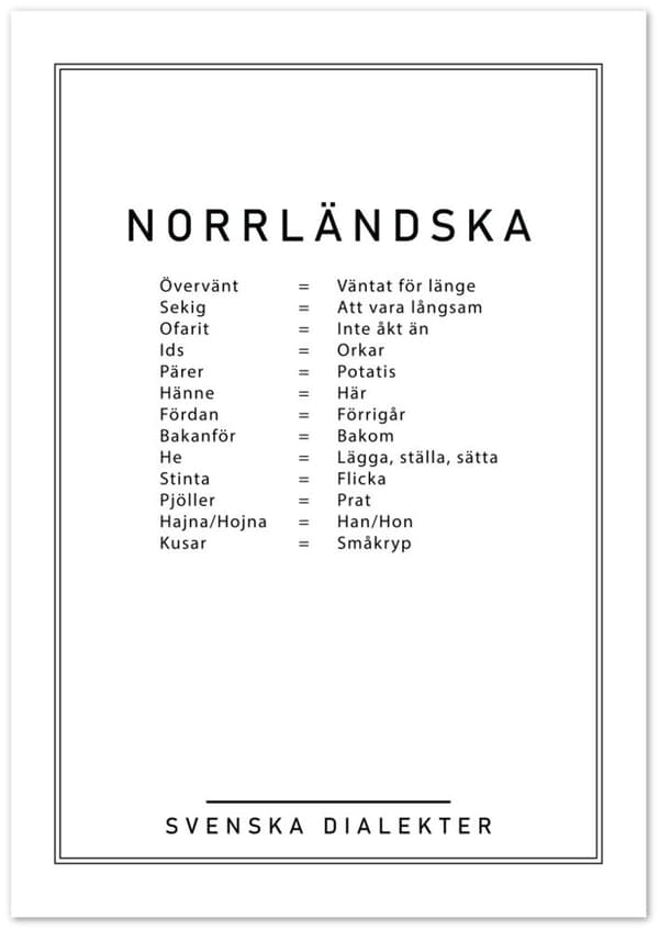 Norrl�ndska Poster - 70X100 cm / 28X40?