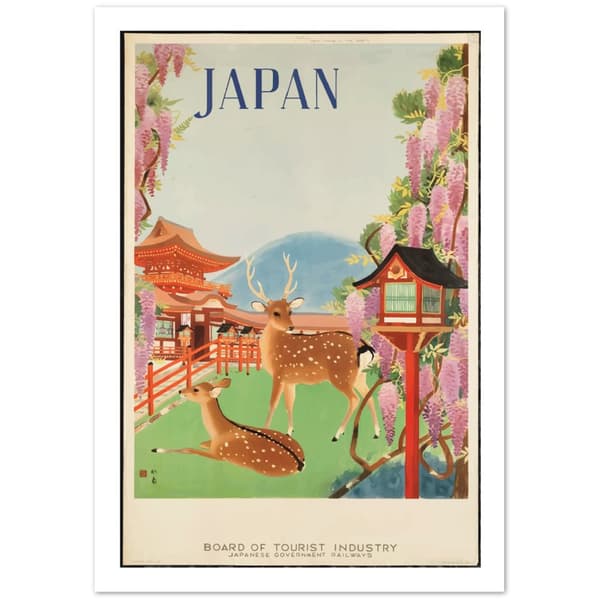 Vintage Travel Poster Japan Board Of Tourist Industry - 70X100 cm / 28X40?