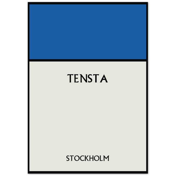 Tensta Stockholm Poster - 70X100 cm / 28X40?