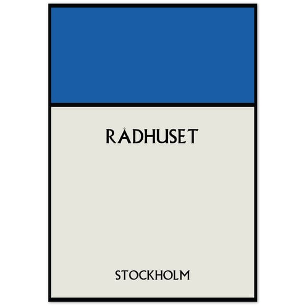 R�dhuset Stockholm Poster - 70X100 cm / 28X40?