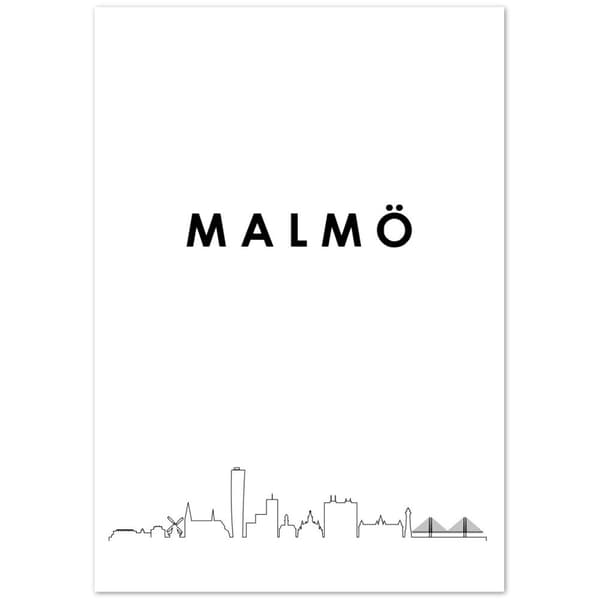 Malm� Poster - 70X100 cm / 28X40?