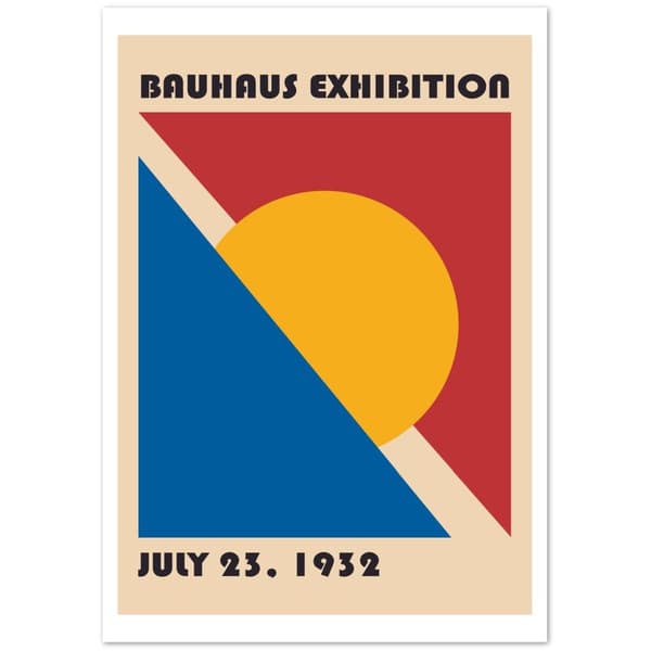 Bauhaus EXhibition Poster - 70X100 cm / 28X40?