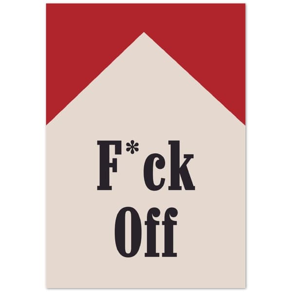 F*ck off Poster - 70X100 cm / 28X40?