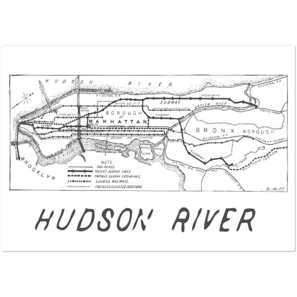 Hudson River - 70X100 cm / 28X40?