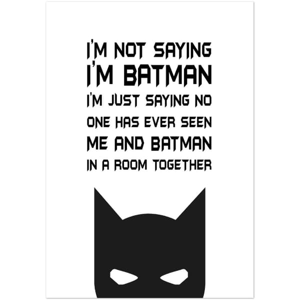 Batman Poster - 70X100 cm / 28X40?