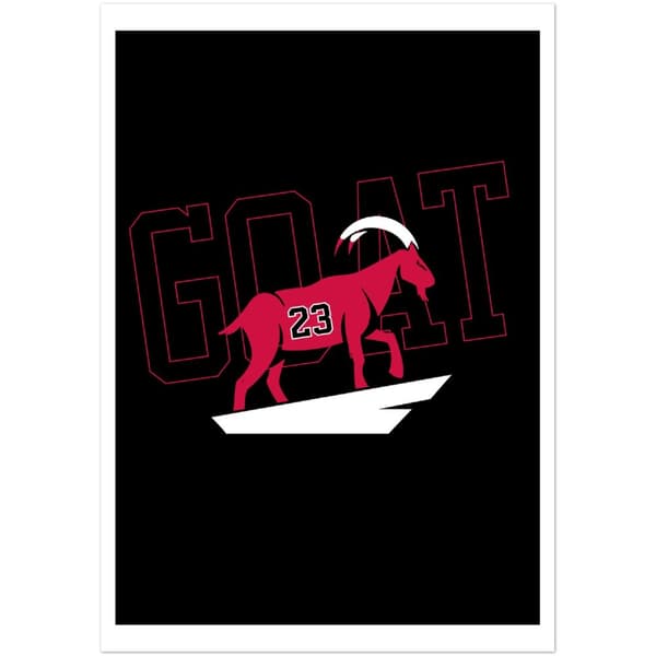 Michael Jordan GOAT Poster - 70X100 cm / 28X40?