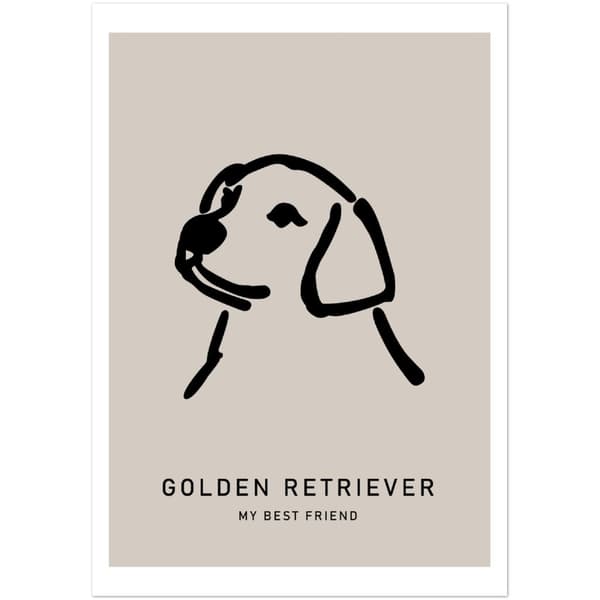 Golden Retriever Poster - 70X100 cm / 28X40?