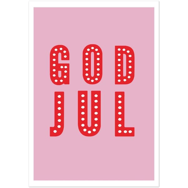 God Jul Poster - 70X100 cm / 28X40?