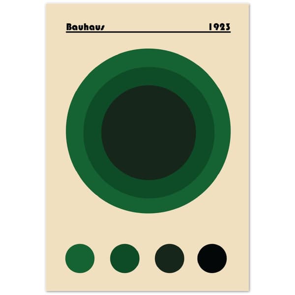 Bauhaus Circle Poster - A0 (84.1 X 118.9 cm)