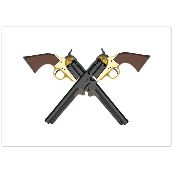 1851 Navy Revolver - A0 (84.1 X 118.9 cm)