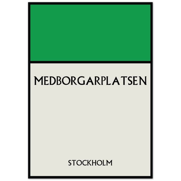 Medborgarplatsen Stockholm Poster - A0 (84.1 X 118.9 cm)