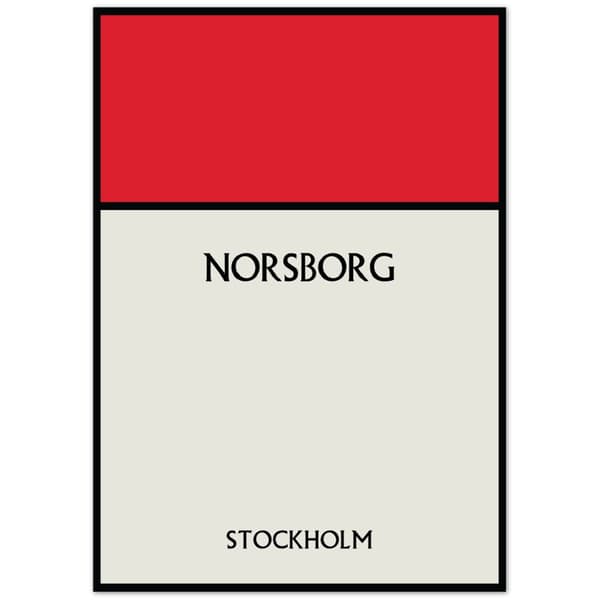 Norsborg Stockholm Poster - A0 (84.1 X 118.9 cm)