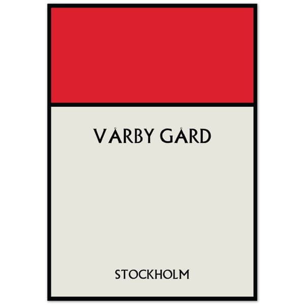 V�rby G�rd Stockholm Poster - A0 (84.1 X 118.9 cm)