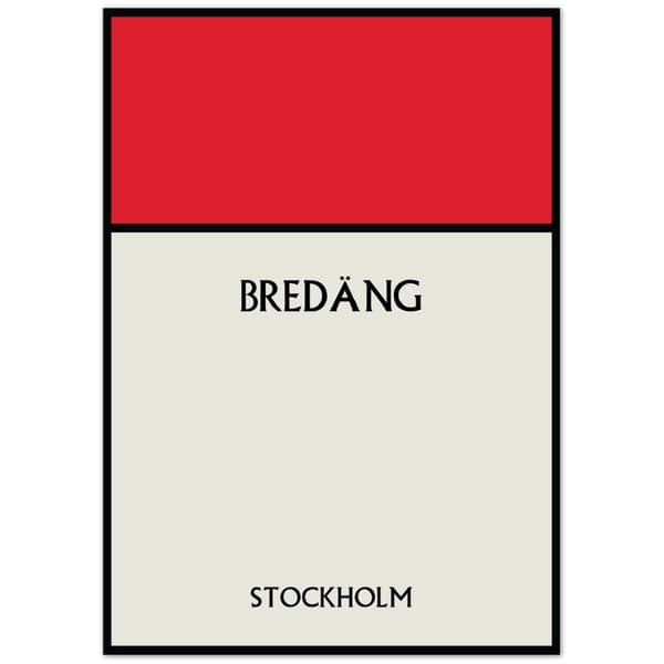 Bred�ng Stockholm Poster - A0 (84.1 X 118.9 cm)