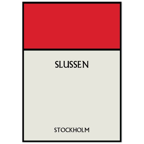 Slussen Stockholm Poster - A0 (84.1 X 118.9 cm)