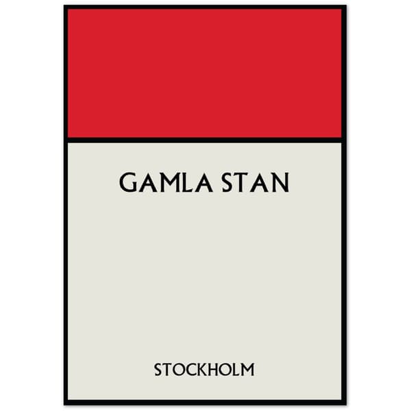 Gamla Stan Stockholm Poster - A0 (84.1 X 118.9 cm)