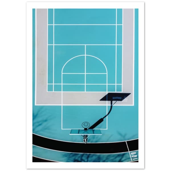 Basketball Court Poster - A0 (84.1 X 118.9 cm)