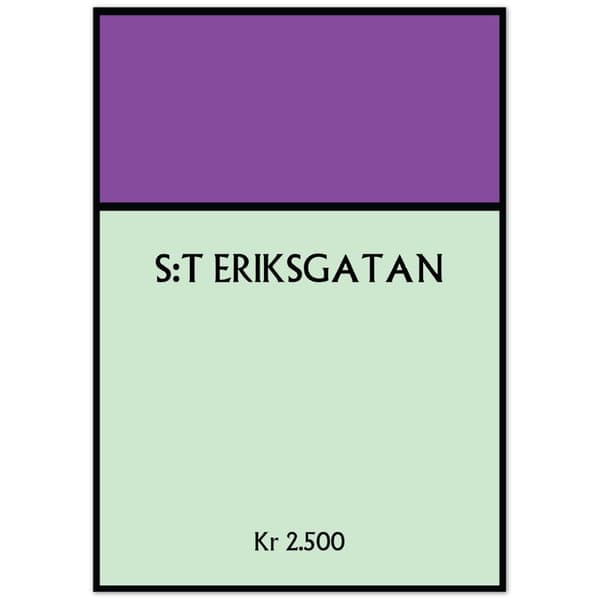 Odengatan Poster - A0 (84.1 X 118.9 cm)