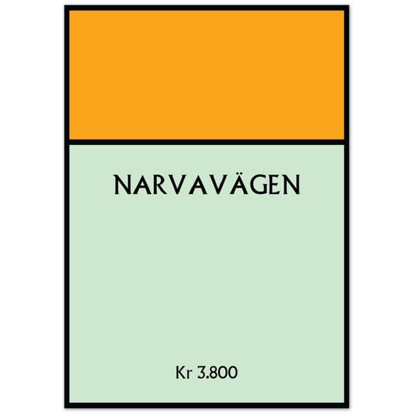 Narvav�gen Poster - A0 (84.1 X 118.9 cm)